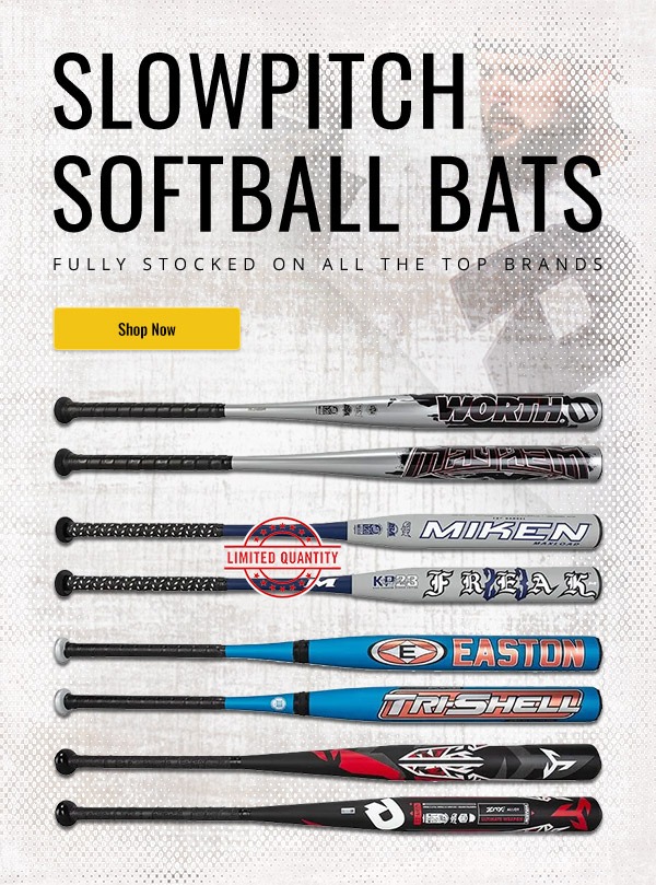 Fully Stocked With Slowpitch Softball Bats Baseball Monkey